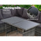 Gardeon Outdoor Furniture Dining Setting Sofa Set Wicker 9 Seater Storage Cover Mixed Grey - Coll Online