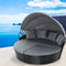 Outdoor Lounge Setting Patio Furniture Sofa Wicker Garden Rattan Set Black - Coll Online