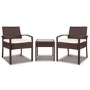 Gardeon 3-piece Outdoor Set - Brown - Coll Online