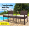 Gardeon 3-piece Outdoor Set - Brown - Coll Online