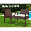 Gardeon 3-piece Outdoor Set - Brown - Coll Online