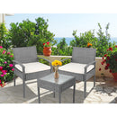 Gardeon 3-piece Outdoor Set - Grey