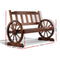 Gardeon Wooden Wagon Wheel Chair - Coll Online