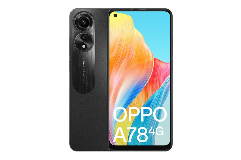 OPPO A78 4G (8GB, 128GB, Mist Black)