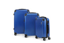 Orbis 3 Piece Tahiti Spinner Luggage Suitcase Set (Blue)