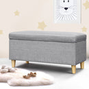 Keezi Storage Ottoman Kids Foot Stool Blanket Box Toy Sofa Chair Bed Fabric GY