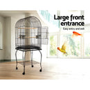i.Pet Large Bird Cage with Perch - Black - Coll Online