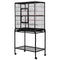 i.Pet Large Bird Cage with Perch - Black - Coll Online