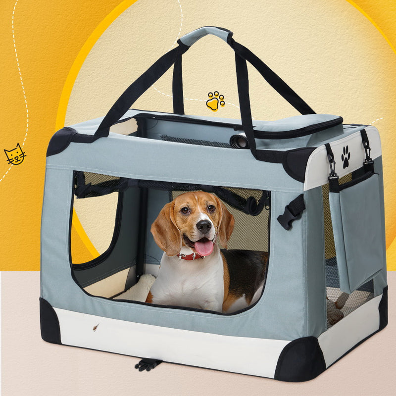 i.Pet Pet Carrier Soft Crate Dog Cat Travel Portable Cage Kennel Foldable 2XL