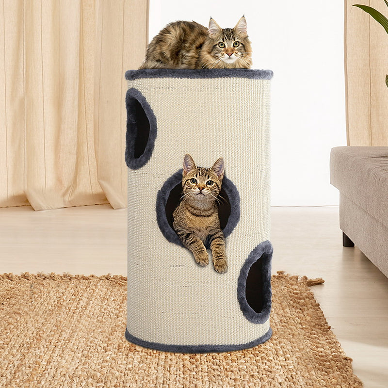 i.Pet Cat Tree 70cm Trees Scratching Post Scratcher Tower Condo House Furniture Wood - Coll Online