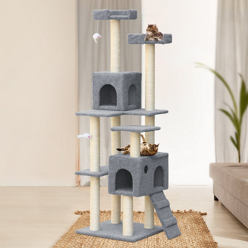 i.Pet Cat Scratching Tree 170CM Scratcher Post Pole Furniture Toy Multi Level - Coll Online