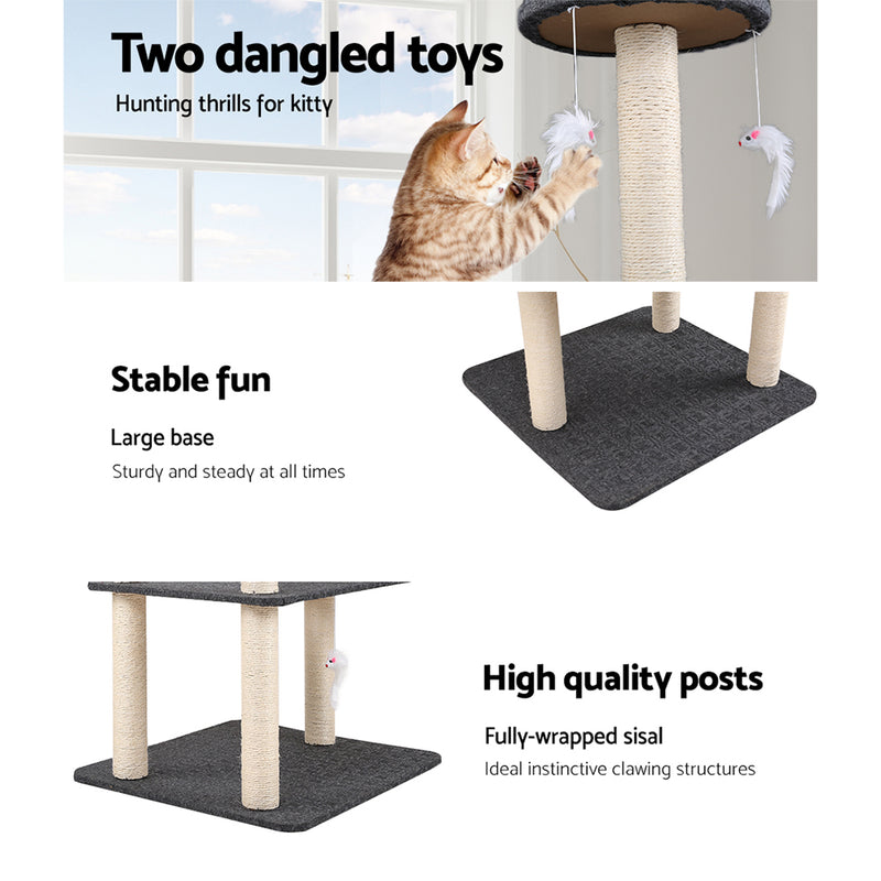 i.Pet Cat Tree 132cm Trees Scratching Post Scratcher Tower Condo House Furniture Wood