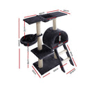 i.Pet Cat Tree 100cm Trees Scratching Post Scratcher Tower Condo House Furniture Wood Feline - Coll Online
