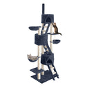 i.Pet Cat Tree 244cm Trees Scratching Post Scratcher Tower Condo House Furniture Wood - Coll Online