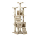 i.Pet Cat Tree 180cm Trees Scratching Post Scratcher Tower Condo House Furniture Wood Beige - Coll Online