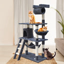 i.Pet Cat Tree 141cm Trees Scratching Post Scratcher Tower Condo House Furniture Wood - Coll Online