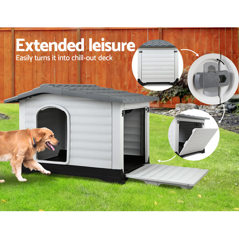 i.Pet Extra Extra Large Pet Kennel - Grey - Coll Online