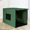 i.Pet 42inch Collapsible Pet Cage with Cover - Black & Green - Coll Online