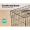 i.Pet 48inch Collapsible Pet Cage with Cover - Black & Green - Coll Online
