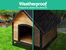 i.Pet Dog Kennel Kennels Outdoor Wooden Pet House Puppy Extra Large XL Outside - Coll Online