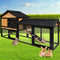 i.Pet Rabbit Hutch Hutches Large Metal Run Wooden Cage Waterproof Outdoor Pet House 165cm x 52cm x 86cm - Coll Online