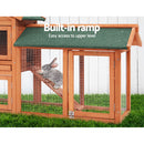 i.Pet Rabbit Hutch Hutches Large Metal Run Wooden Cage Chicken Coop Guinea Pig - Coll Online