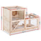 i.Pet Hamster Guinea Pig Ferrets Rodents Hutch Hutches Large Wooden Cage Running 80cm x 40cm x 60cm - Coll Online