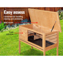 i.Pet 70cm Tall Wooden Pet Coop with Slide out Tray - Coll Online