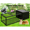 i.Pet Medium Metal Rabbit Hutch - Black - Coll Online