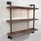 Artiss Display Wall Shelves Industrial DIY Pipe Shelf Brackets Rustic Bookshelf - Coll Online