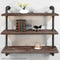 Artiss Display Wall Shelves Industrial DIY Pipe Shelf Brackets Rustic Bookshelf - Coll Online