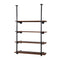 Artiss Wall Display Shelves Industrial Bookshelf DIY Pipe Shelf Rustic Brackets - Coll Online