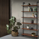 Artiss Wall Shelves Display Bookshelf Rustic Vintage DIY Pipe Shelf Brackets - Coll Online