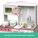 Keezi Kids Kitchen Play Set - Off White - Coll Online