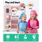 Keezi Kids Kitchen Set Pretend Play Food Sets Childrens Utensils Wooden Toy Pink - Coll Online