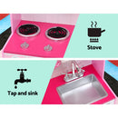 Keezi Kids Kitchen Set Pretend Play Food Sets Childrens Utensils Toys Pink - Coll Online