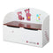 Keezi Kids Storage Box Bench - White & Brown - Coll Online