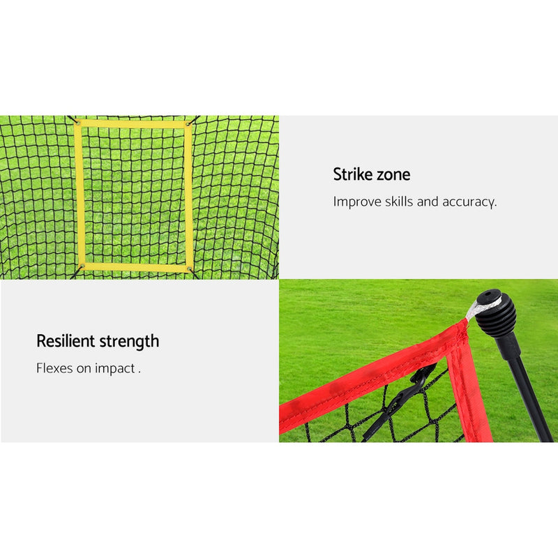 Everfit Portable Baseball Training Net Stand Softball Practice Sports Tennis - Coll Online