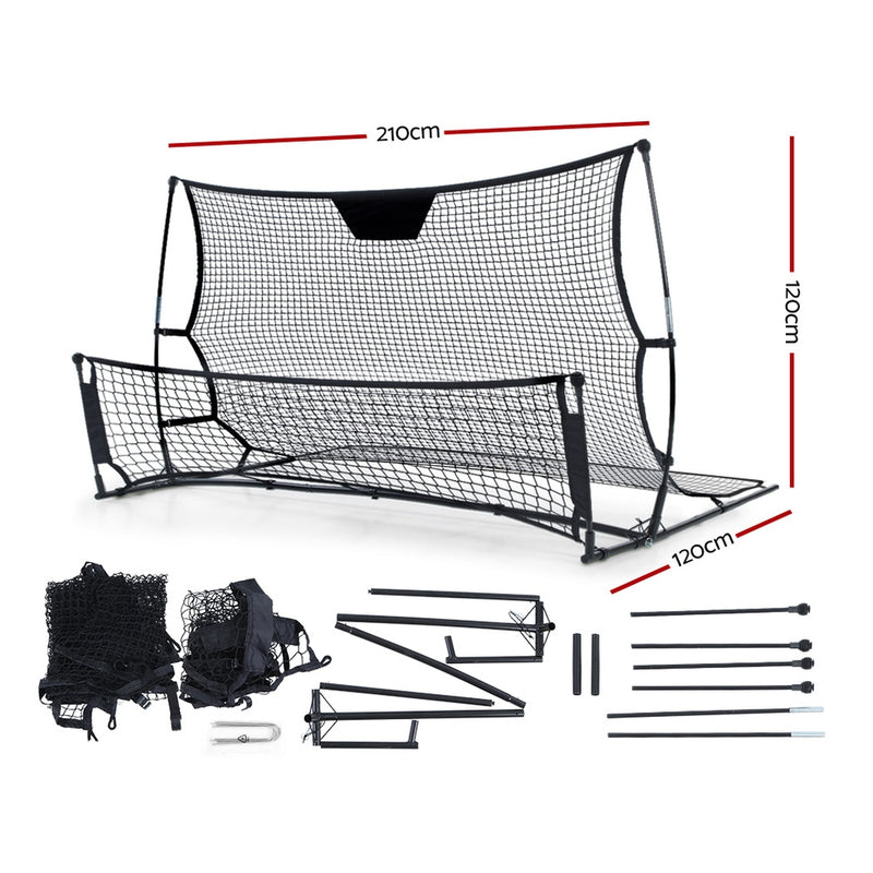 Everfit Portable Soccer Rebounder Net Volley Training Football Goal Trainer XL - Coll Online