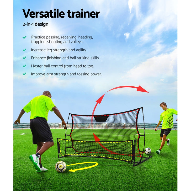 Everfit Portable Soccer Rebounder Net Volley Training Football Goal Trainer XL - Coll Online