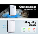 Devanti Air Purifier HEPA Filter Freshener Carbon Ioniser Cleaner with Remote Timer - Coll Online