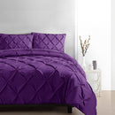 Giselle Luxury Classic Bed Duvet Doona Quilt Cover Set Hotel King Purple - Coll Online