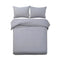 Giselle Bedding Queen Size Classic Quilt Cover Set - Grey - Coll Online