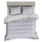 Giselle Bedding Quilt Cover Set King Bed Doona Duvet Reversible Sets Wave Pattern Black White - Coll Online