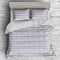 Giselle Bedding Quilt Cover Set Queen Bed Doona Duvet Reversible Sets Wave Pattern Black White - Coll Online