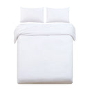 Giselle Bedding Queen Size Classic Quilt Cover Set - White - Coll Online