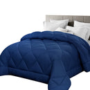 Giselle Bamboo Microfibre Microfiber Quilt Queen 700GSM Doona All Season Blue - Coll Online