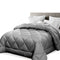 Giselle Bamboo Microfibre Microfiber Quilt 400GSM Doona Cover SK All Season Grey - Coll Online