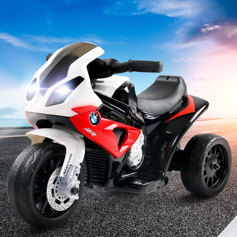 Kids Ride On Motorbike BMW Licensed S1000RR Motorcycle Car Red - Coll Online