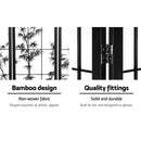 Artiss 8 Panel Room Divider Screen Privacy Dividers Pine Wood Stand Shoji Bamboo Black White